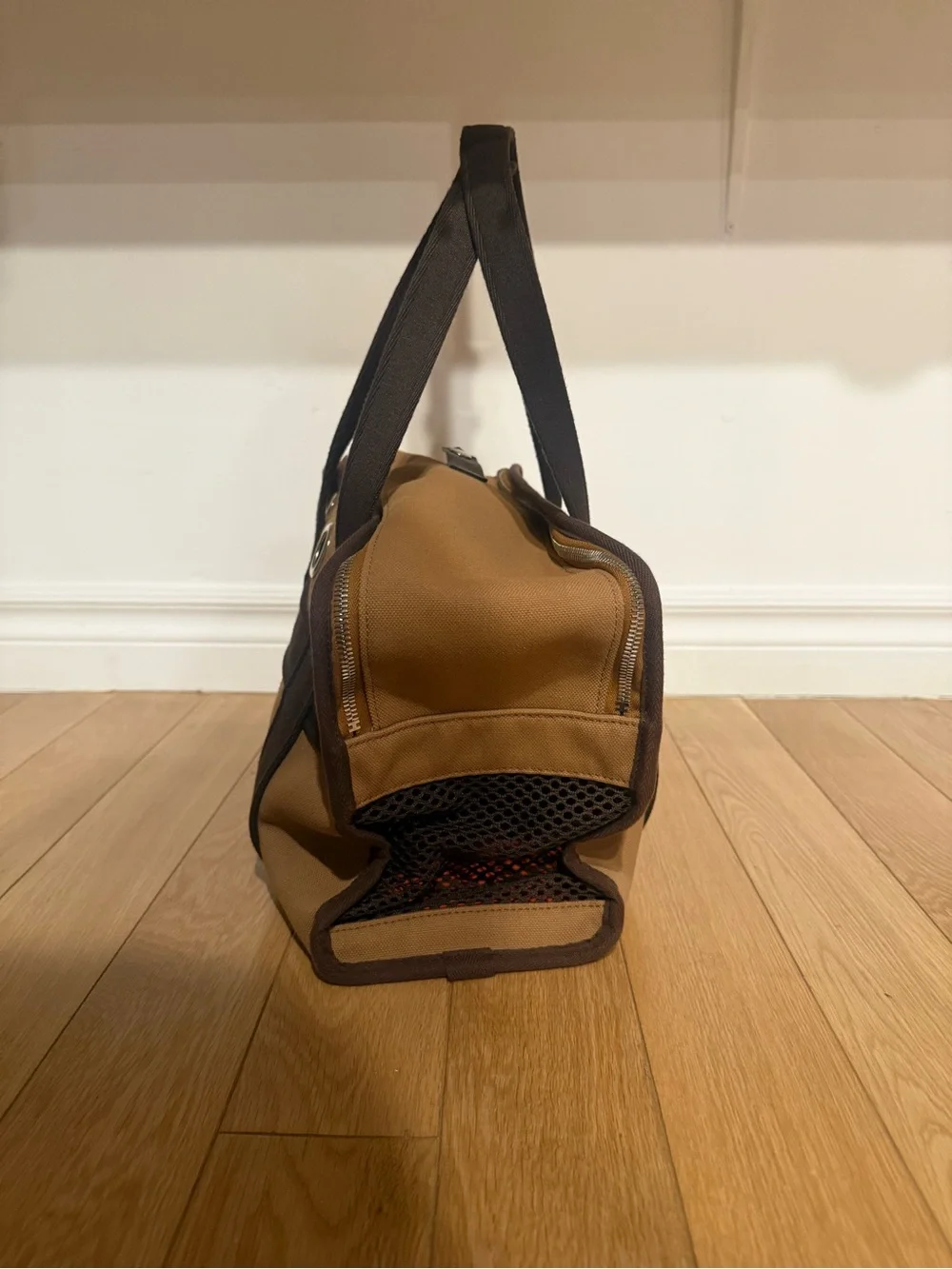 Hermes Fauve Canvas Dog Carrier